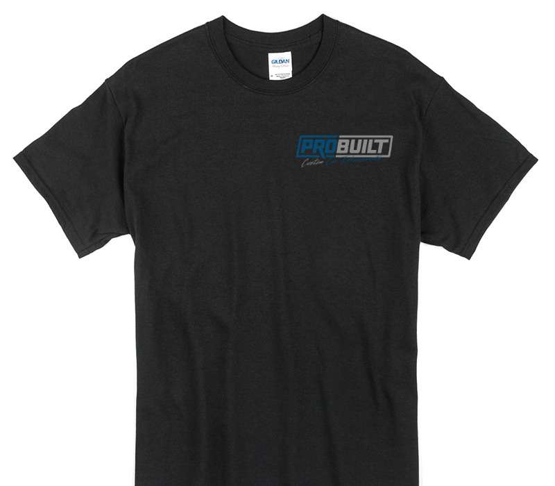 Custom Gildan 100% Cotton Black T-Shirt