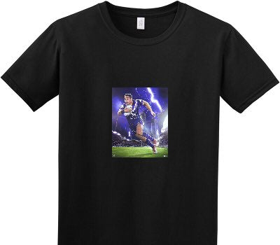 Custom Adult Soft Style 100% Cotton Black T-Shirt