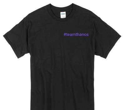 Custom Gildan 100% Cotton Black T-Shirt