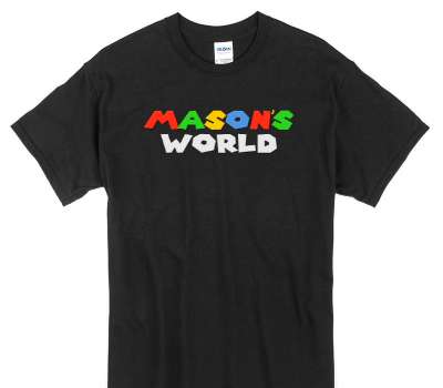 Custom Gildan 100% Cotton Black T-Shirt