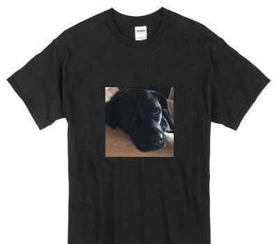 Custom Gildan 100% Cotton Black T-Shirt
