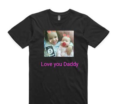 Custom AS Colour 100% Cotton Black T-Shirt
