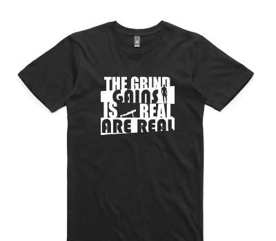 Custom AS Colour 100% Cotton Black T-Shirt