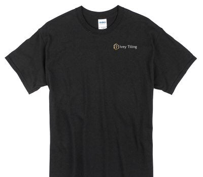 Custom Gildan 100% Cotton Black T-Shirt