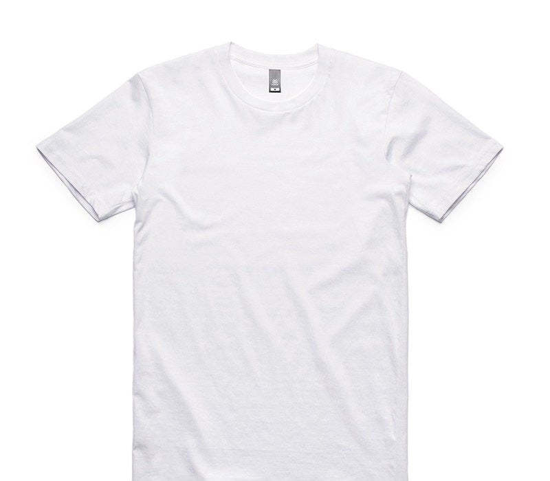 Custom AS Colour 100% Cotton White T-Shirt