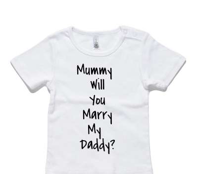 Custom AS Colour White Baby T-Shirt