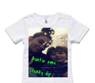 Custom AS Colour White Baby T-Shirt