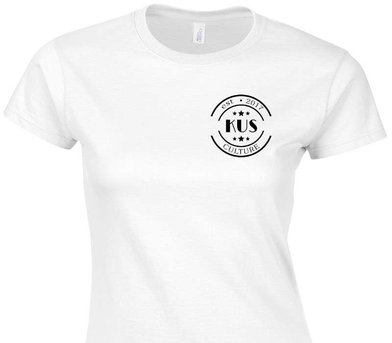 Custom Womens Soft Style 100% Cotton White T-Shirt