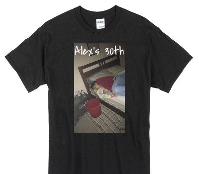 Custom Gildan 100% Cotton Black T-Shirt