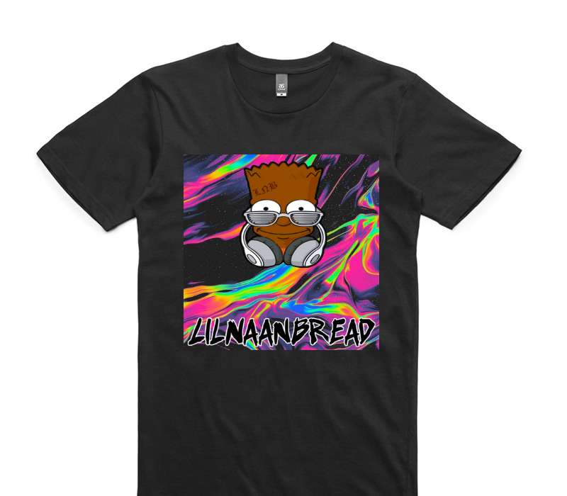 Custom AS Colour 100% Cotton Black T-Shirt