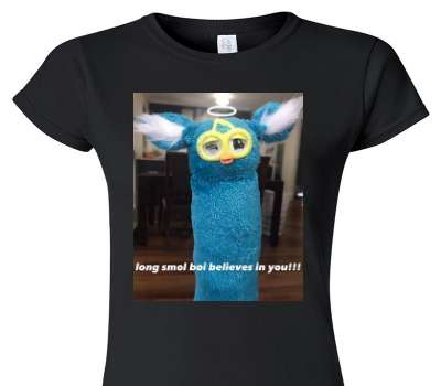 Custom Womens Soft Style 100% Cotton Black T-Shirt