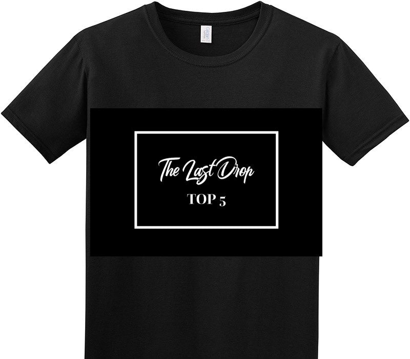 Custom Adult Soft Style 100% Cotton Black T-Shirt