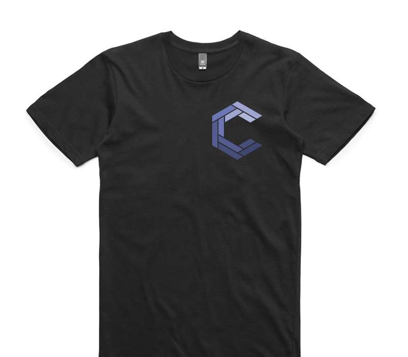 Custom AS Colour 100% Cotton Black T-Shirt