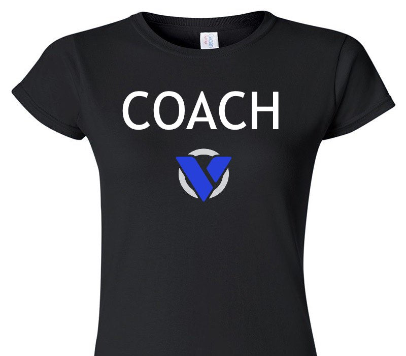 Custom Womens Soft Style 100% Cotton Black T-Shirt