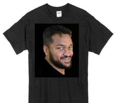 Custom Gildan 100% Cotton Black T-Shirt