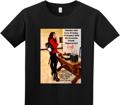 Custom Adult Soft Style 100% Cotton Black T-Shirt