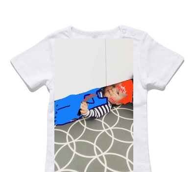 Custom AS Colour White Baby T-Shirt