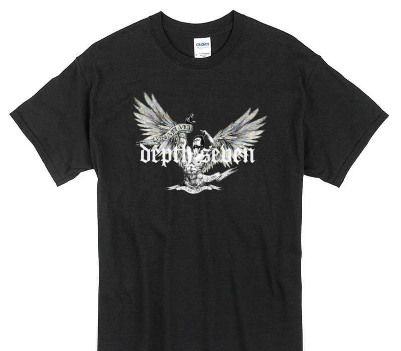 Custom Gildan 100% Cotton Black T-Shirt
