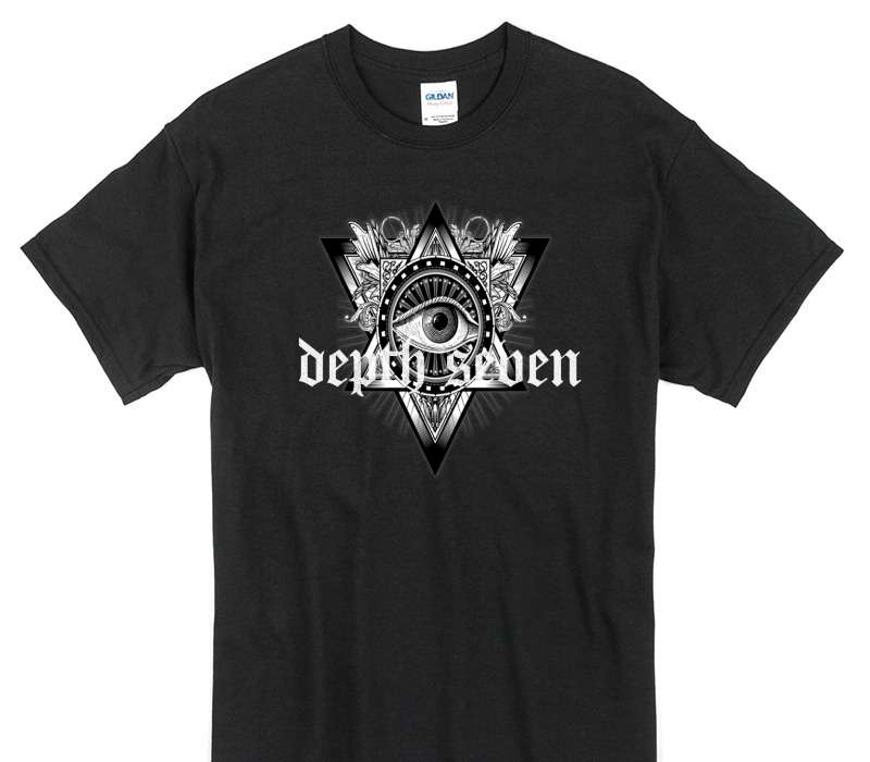 Custom Gildan 100% Cotton Black T-Shirt