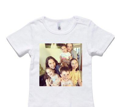 Custom AS Colour White Baby T-Shirt
