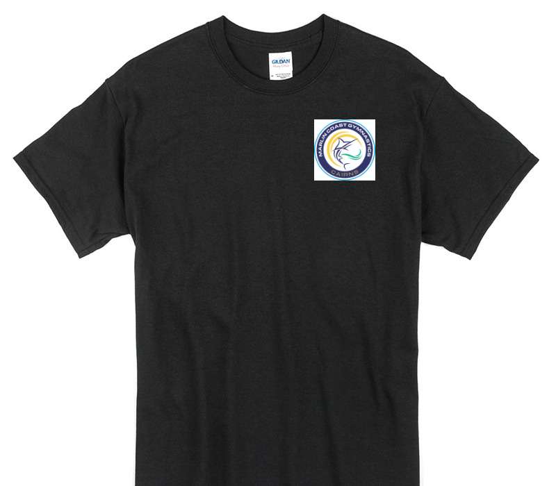 Custom Gildan 100% Cotton Black T-Shirt