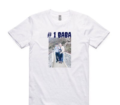 Custom AS Colour 100% Cotton White T-Shirt