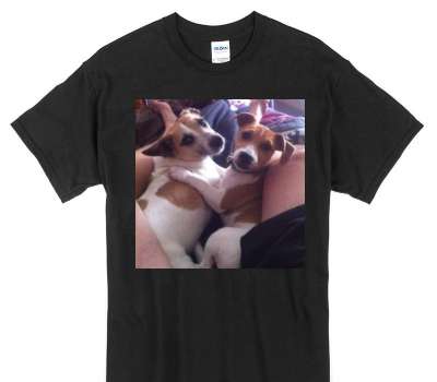 Custom Gildan 100% Cotton Black T-Shirt