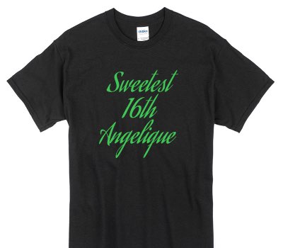 Custom Gildan 100% Cotton Black T-Shirt