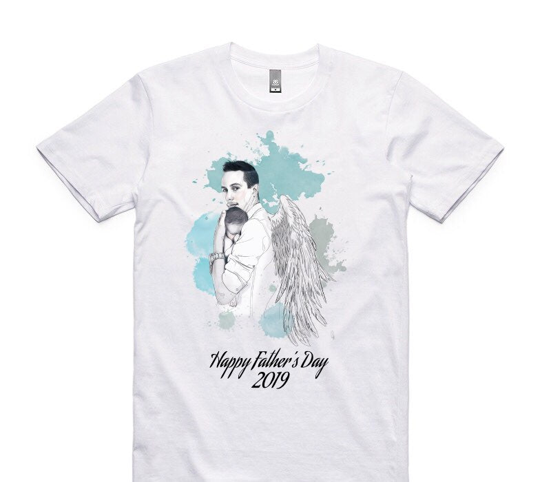 Custom AS Colour 100% Cotton White T-Shirt