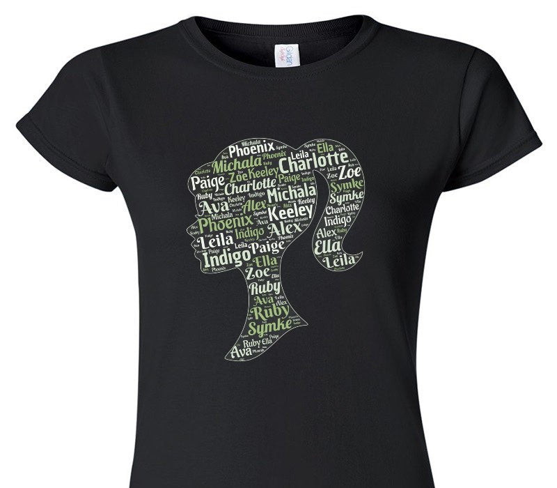 Custom Womens Soft Style 100% Cotton Black T-Shirt