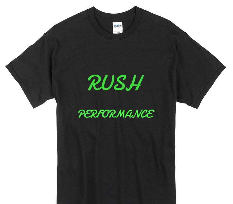 Custom Gildan 100% Cotton Black T-Shirt