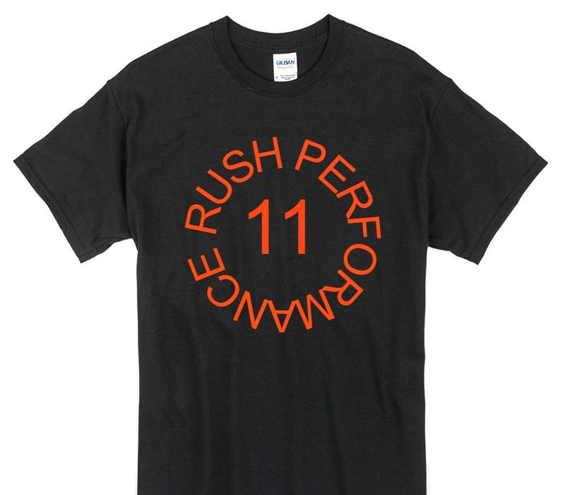 Custom Gildan 100% Cotton Black T-Shirt