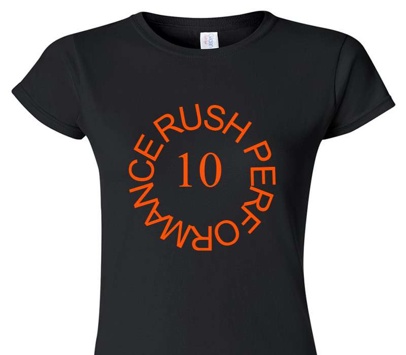 Custom Womens Soft Style 100% Cotton Black T-Shirt