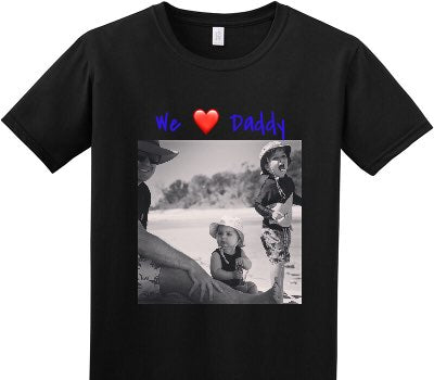 Custom Adult Soft Style 100% Cotton Black T-Shirt