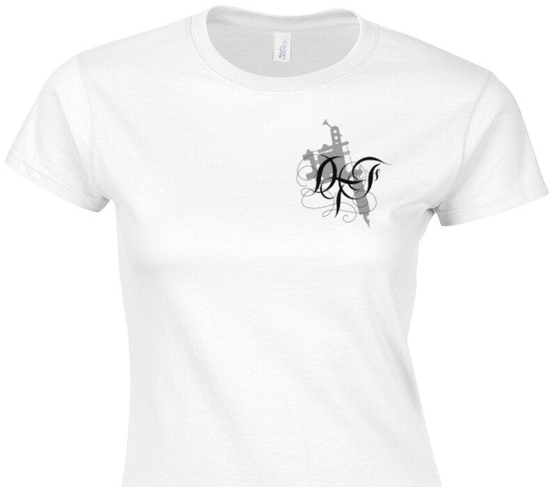 Custom Womens Soft Style 100% Cotton White T-Shirt
