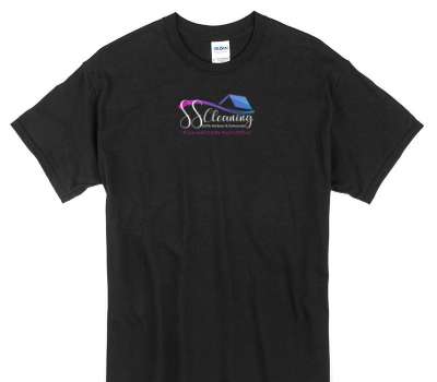 Custom Gildan 100% Cotton Black T-Shirt