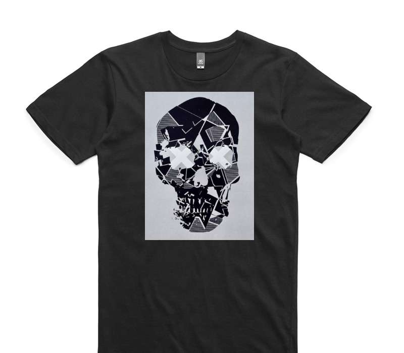 Custom AS Colour 100% Cotton Black T-Shirt