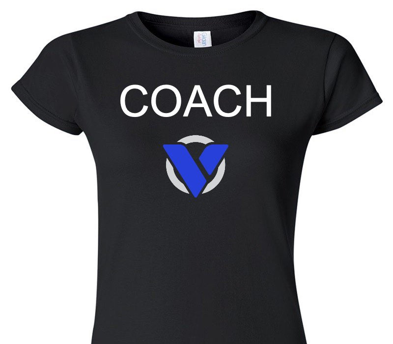 Custom Womens Soft Style 100% Cotton Black T-Shirt