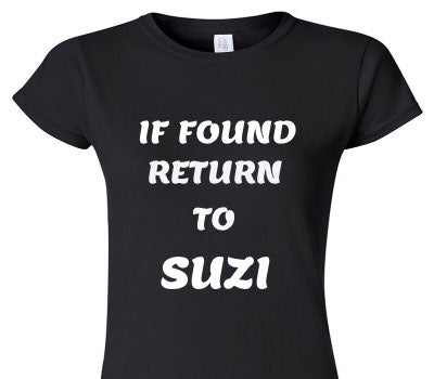 Custom Womens Soft Style 100% Cotton Black T-Shirt