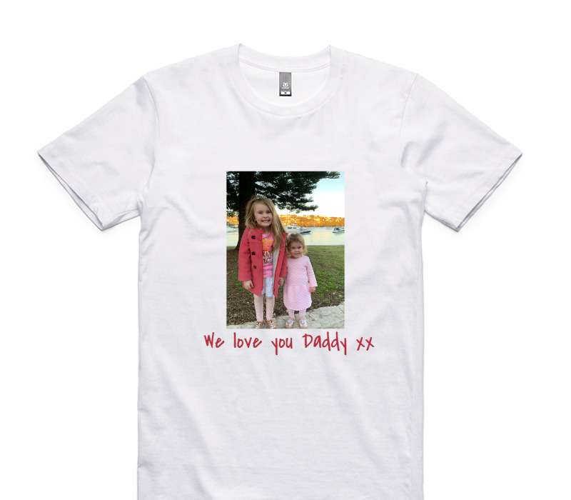 Custom AS Colour 100% Cotton White T-Shirt