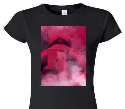 Custom Womens Soft Style 100% Cotton Black T-Shirt
