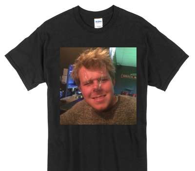 Custom Gildan 100% Cotton Black T-Shirt
