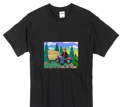 Custom Gildan 100% Cotton Black T-Shirt