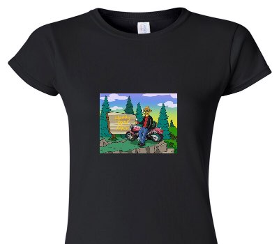 Custom Womens Soft Style 100% Cotton Black T-Shirt