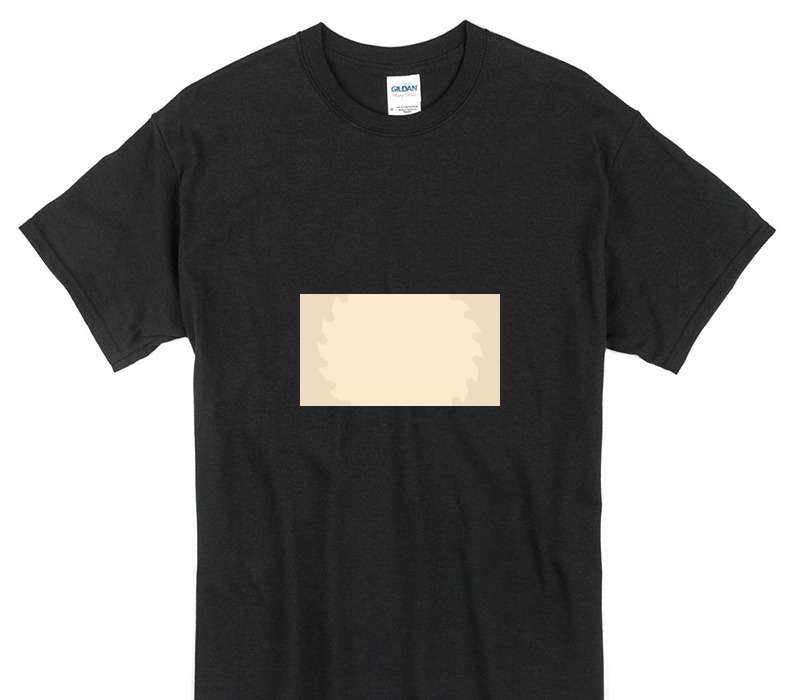 Custom Gildan 100% Cotton Black T-Shirt