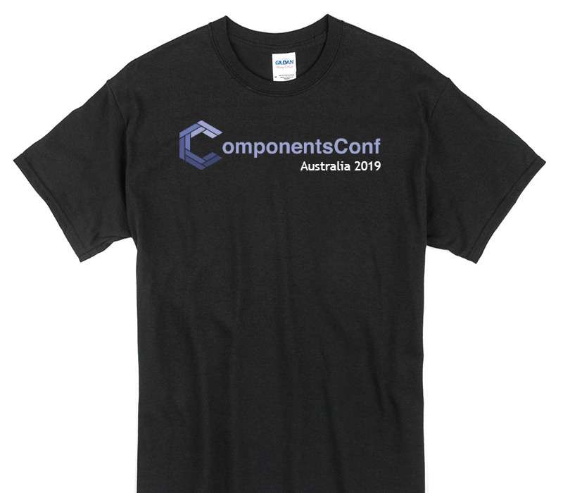 Custom Gildan 100% Cotton Black T-Shirt