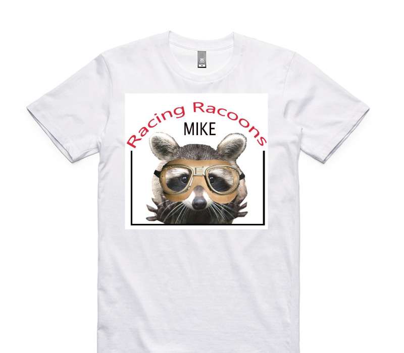 Custom AS Colour 100% Cotton White T-Shirt
