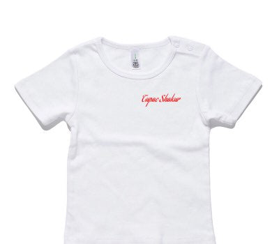 Custom AS Colour White Baby T-Shirt