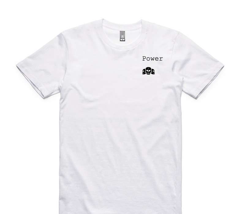 Custom AS Colour 100% Cotton White T-Shirt