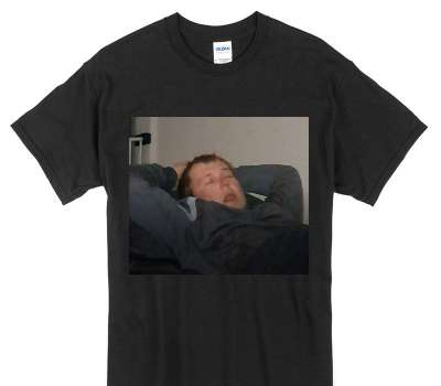 Custom Gildan 100% Cotton Black T-Shirt